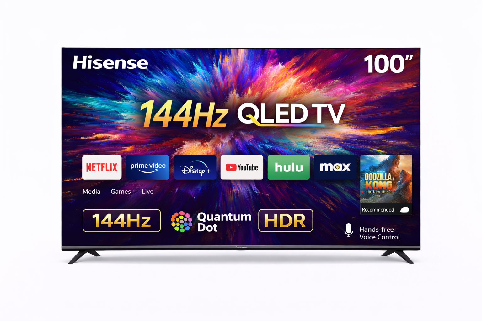 HISENSE LED100E7NPRO - 100" 144HZ QLED TV