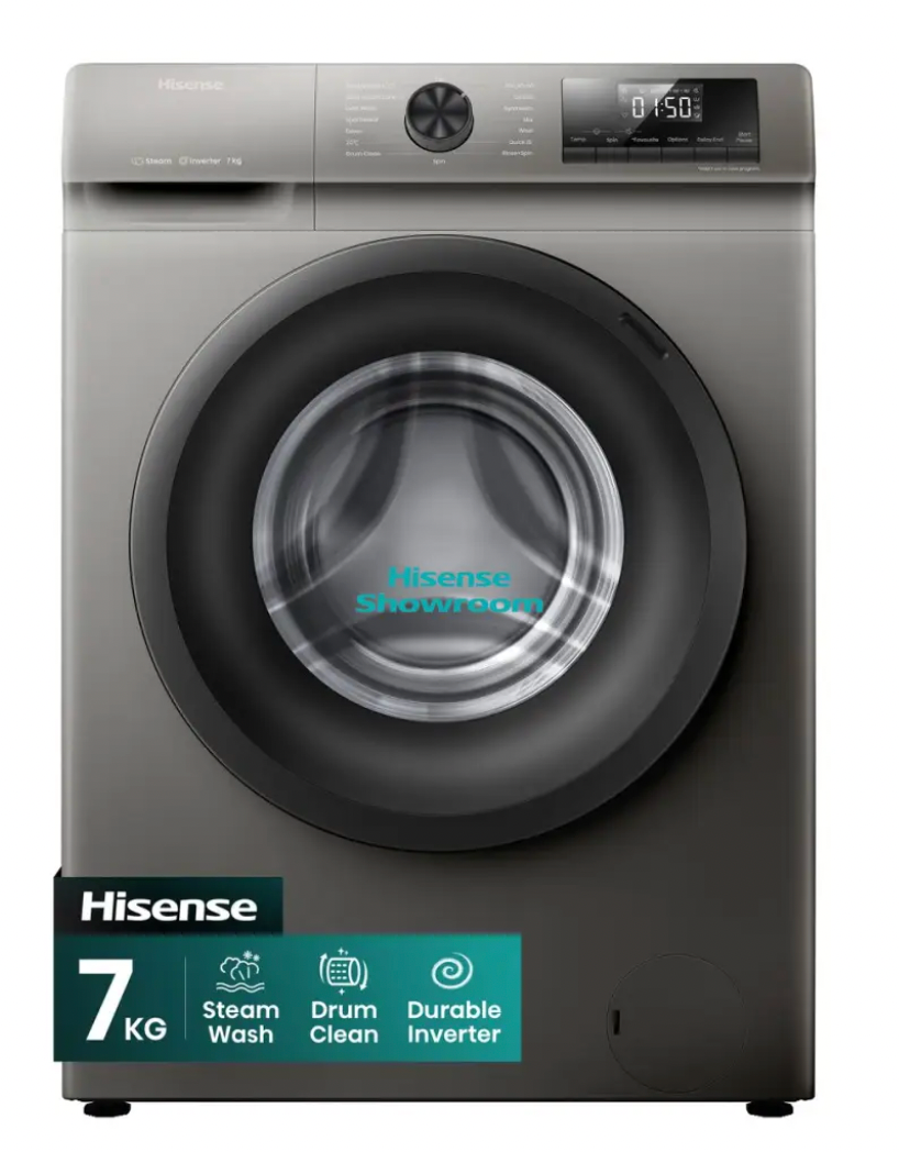 Hisense Washing Machine WFQP7012VMT - 7KG Front-loading washing machine, Inverter