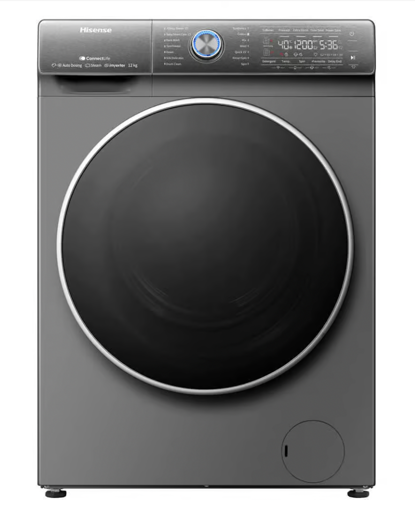 Hisense Washing Machine WFQR1214VAJMWT - 12KG Front-loading washing machine, full automatic