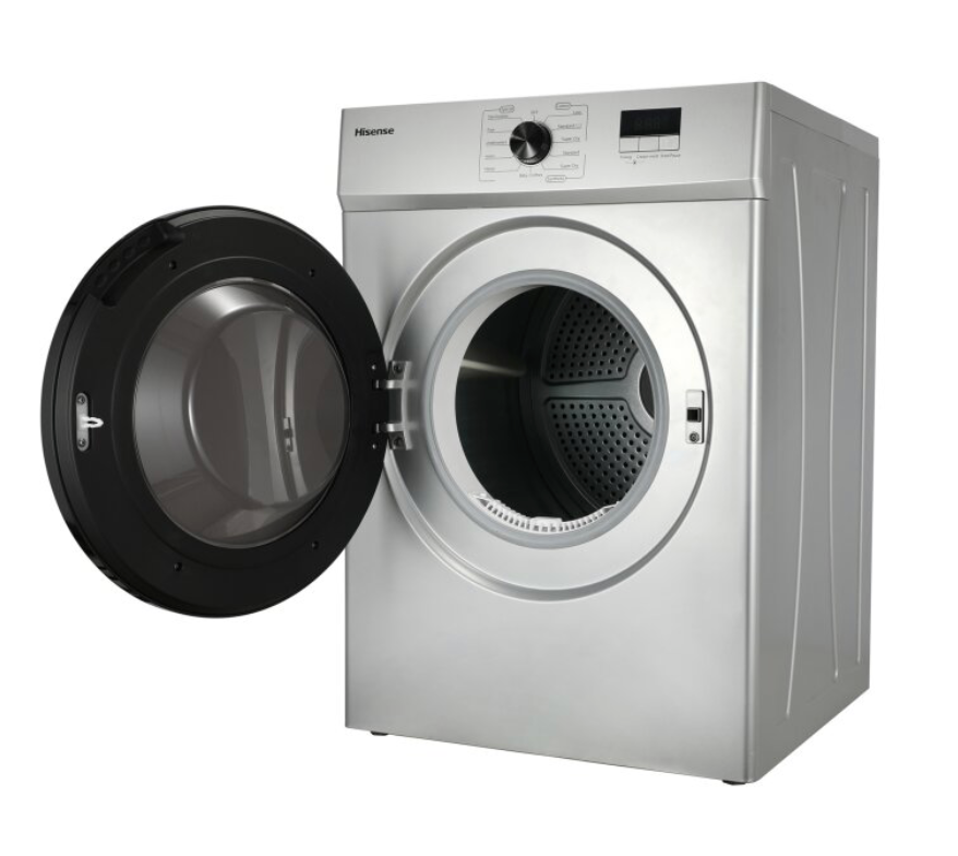 Hisense Washing Machine DV1W801US1 - 8KG Air vented dryer, silver