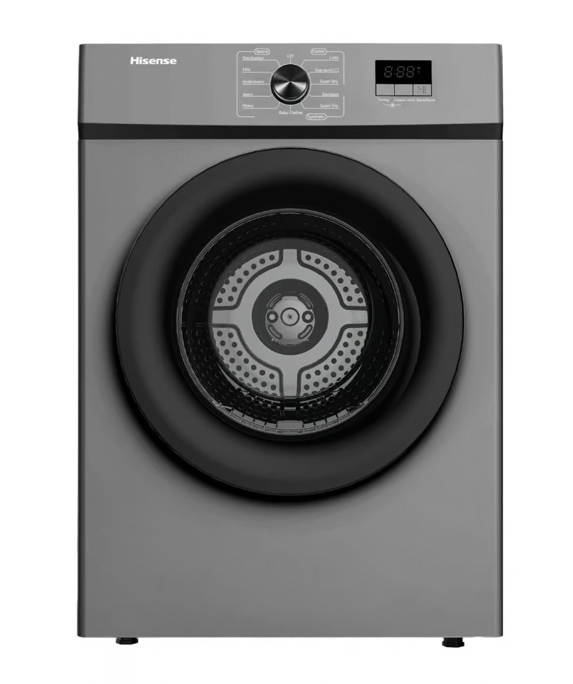 Hisense Washing Machine DV1W801UT1 - 8KG Air vented dryer, Titanium