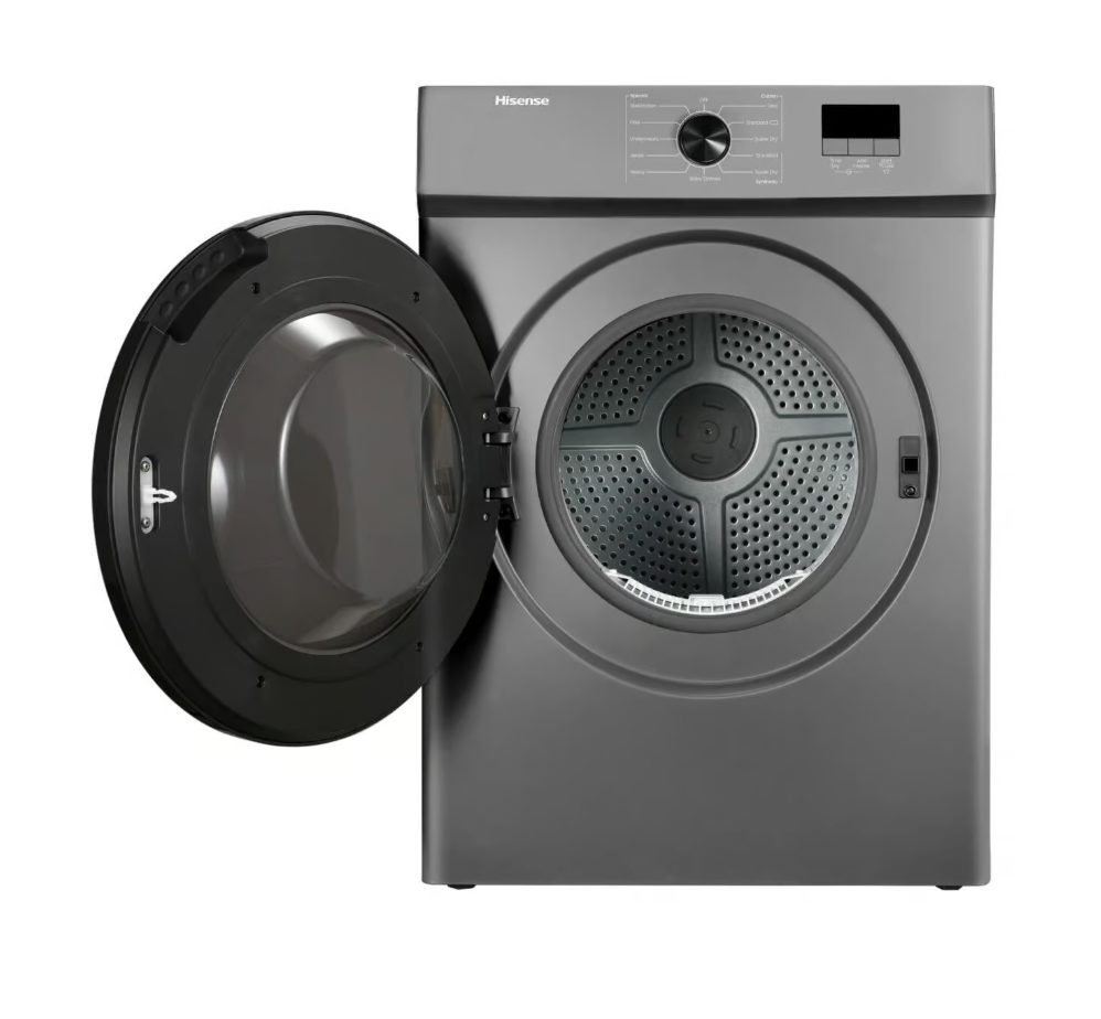Hisense Washing Machine DV1W801UT1 - 8KG Air vented dryer, Titanium
