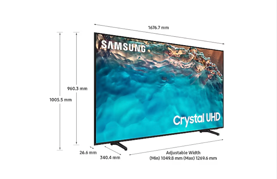 SAMSUNG TV UA75BU8000KXXA - SAMSUNG 75 UHD SMART TV"