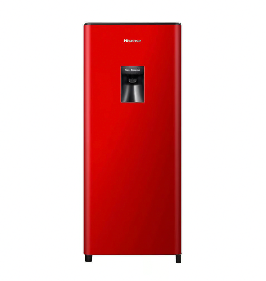 Freezer H235RRE-WD - HISENSE 172L RED SINGLE DOOR FRIDGE WD