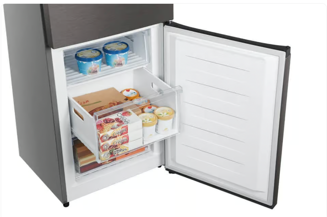 Freezer H415BIT-WD - 310L inox bottom freezer, Euro A+, 3L water tank