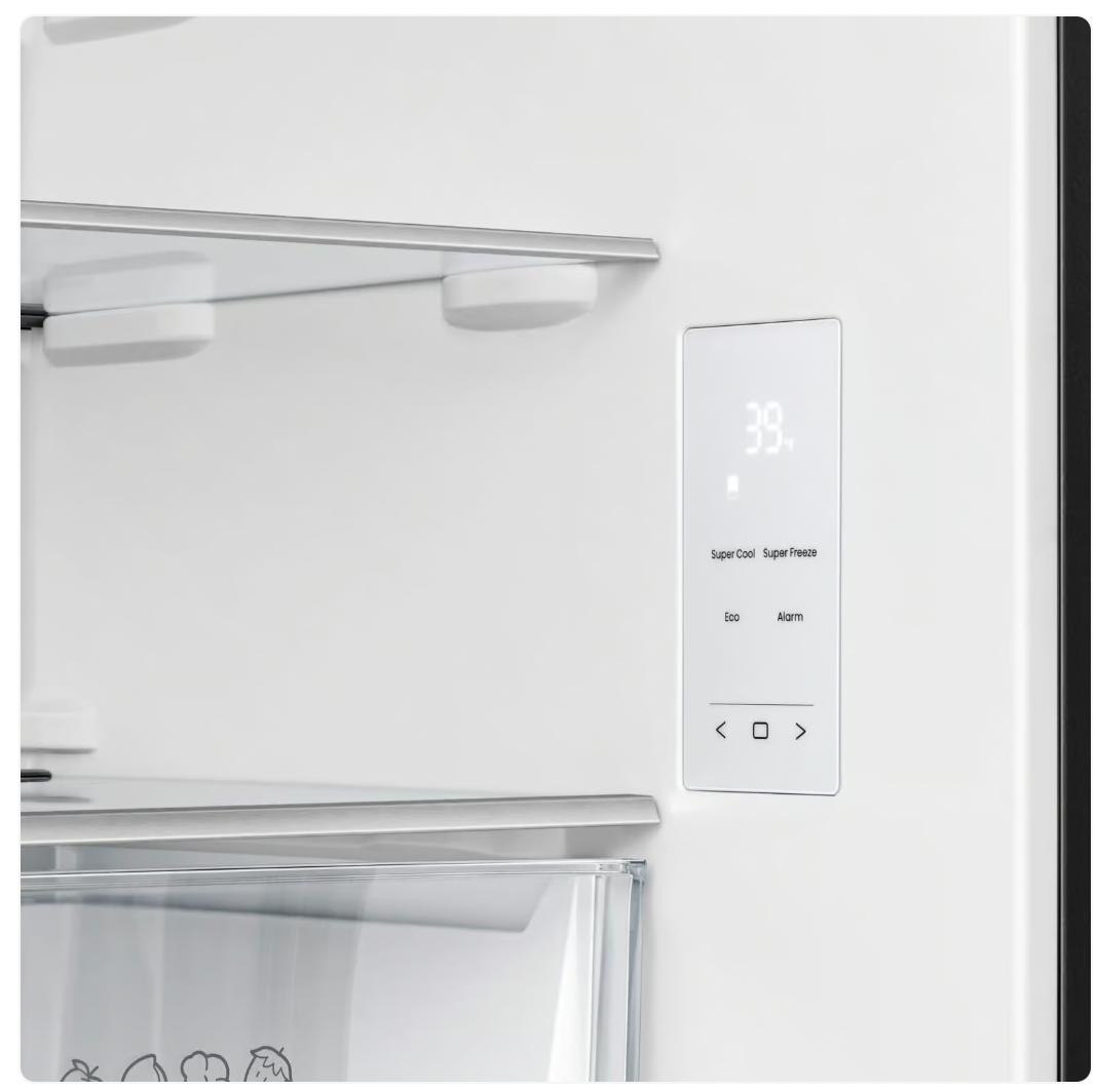 Freezer H630BSB-WD - 458L BLK STAINLESS STEEL BOTTOM FREEZER