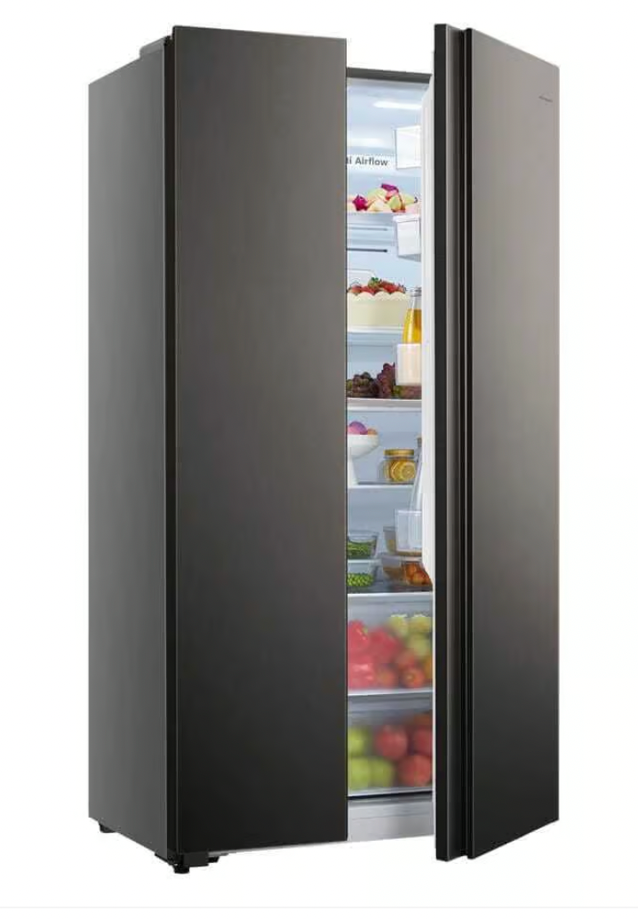 Freezer H670SIT - 5516L Inox, Side by side refrigerator with water dispenser