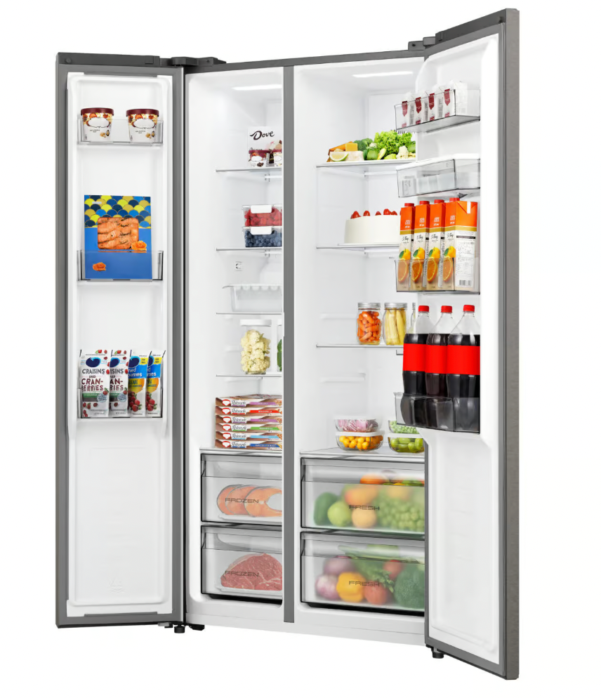 Freezer H680SIT-WD - 514L INOX SIDE BY SIDE REFRIGERATOR