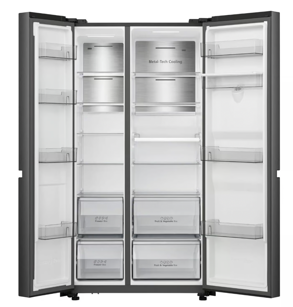 Freezer H800SB-WD - 631L lnox Side by side refrigerator