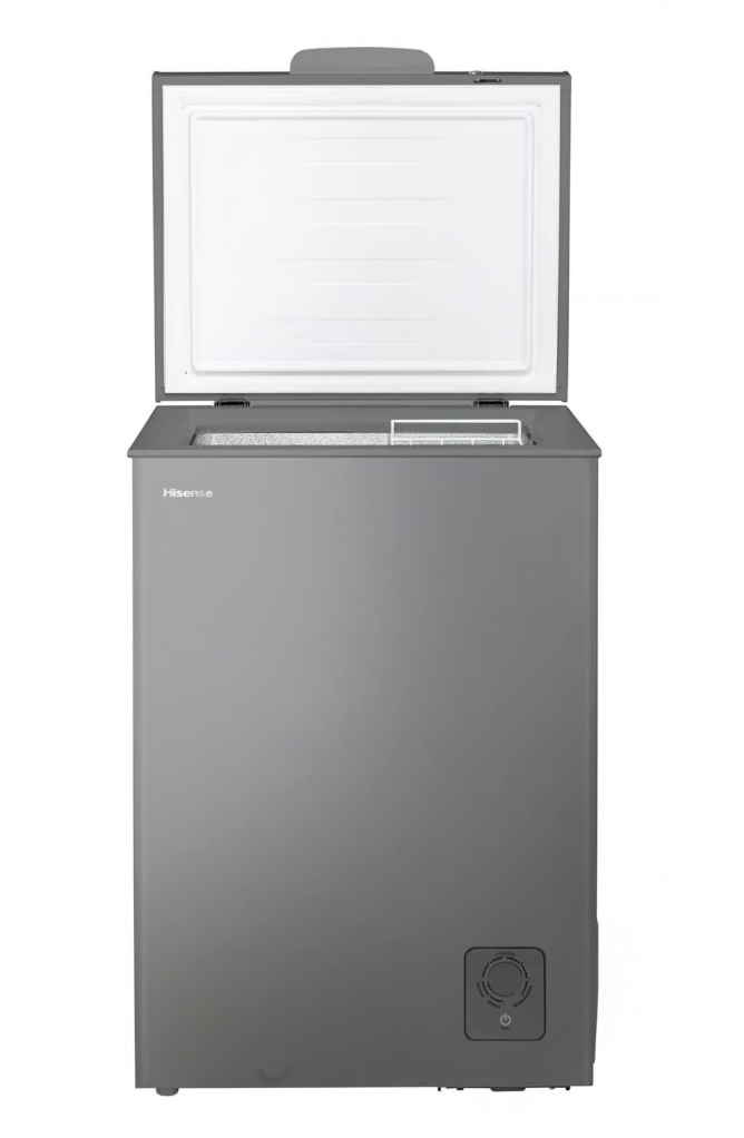 Hisense Chest Freezer H125CFS - 97L Chest Freezer, Silver, Euro A