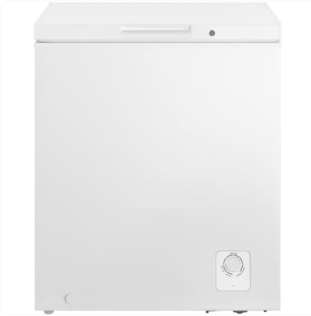 Hisense Chest Freezer H175CFS - 142L Chest Freezer, Silver, Euro A