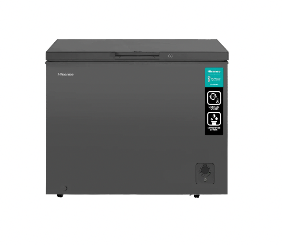 Hisense Chest Freezer H320CFS – 249L Chest Freezer, Silver (Euro A)