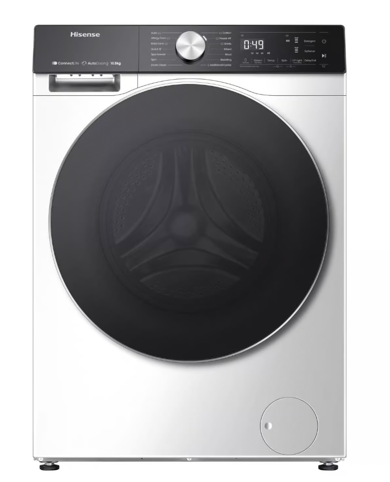 Hisense Washing Machine WF5S1045BW - 10.5KG Front-loading washing machine, WHITE