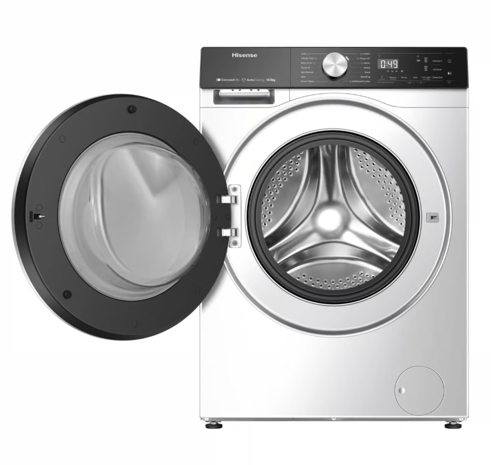 Hisense Washing Machine WF5S1045BW - 10.5KG Front-loading washing machine, WHITE