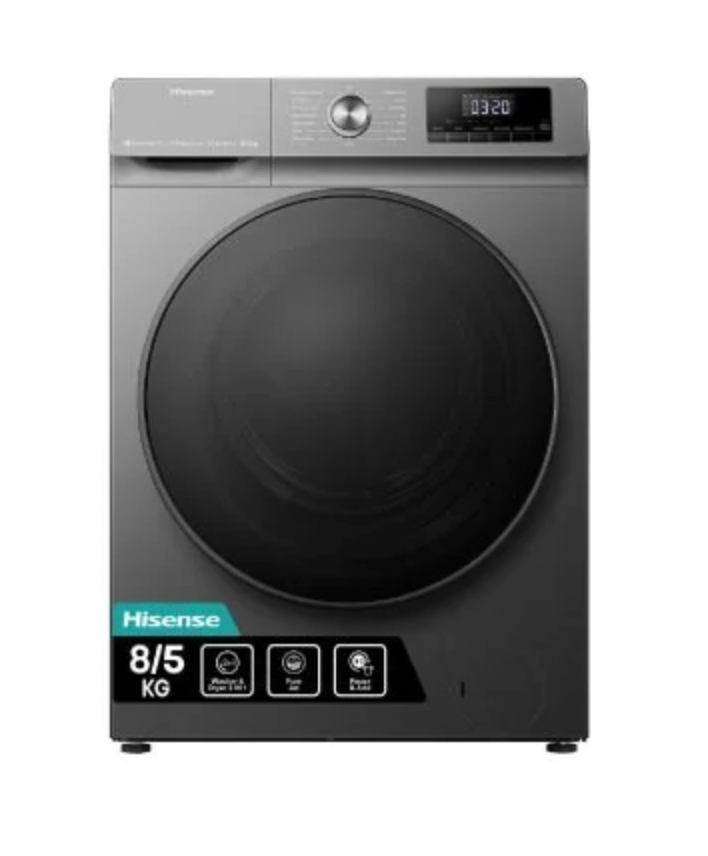 Hisense Washing Machine WD3Q8043BT - 8KG Wash and 5KG Dry Front Loader
